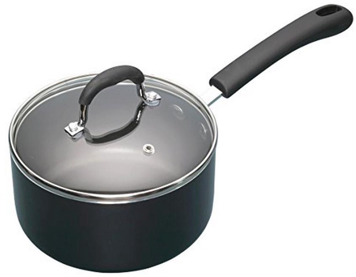Zware Aluminium Steelpan met Antiaanbaklaag - 18 cm, 2 Liter