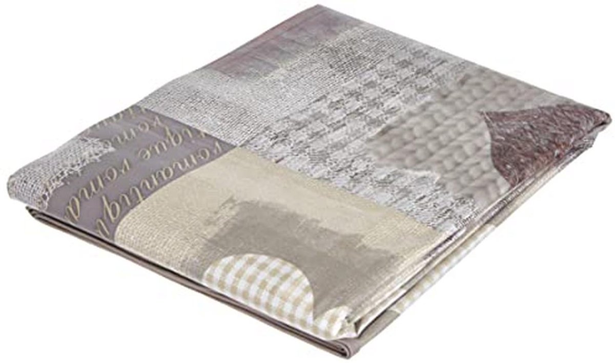 Tafelkleed Cosy Heart 140 x 240 cm van PVC met Hartjesprint