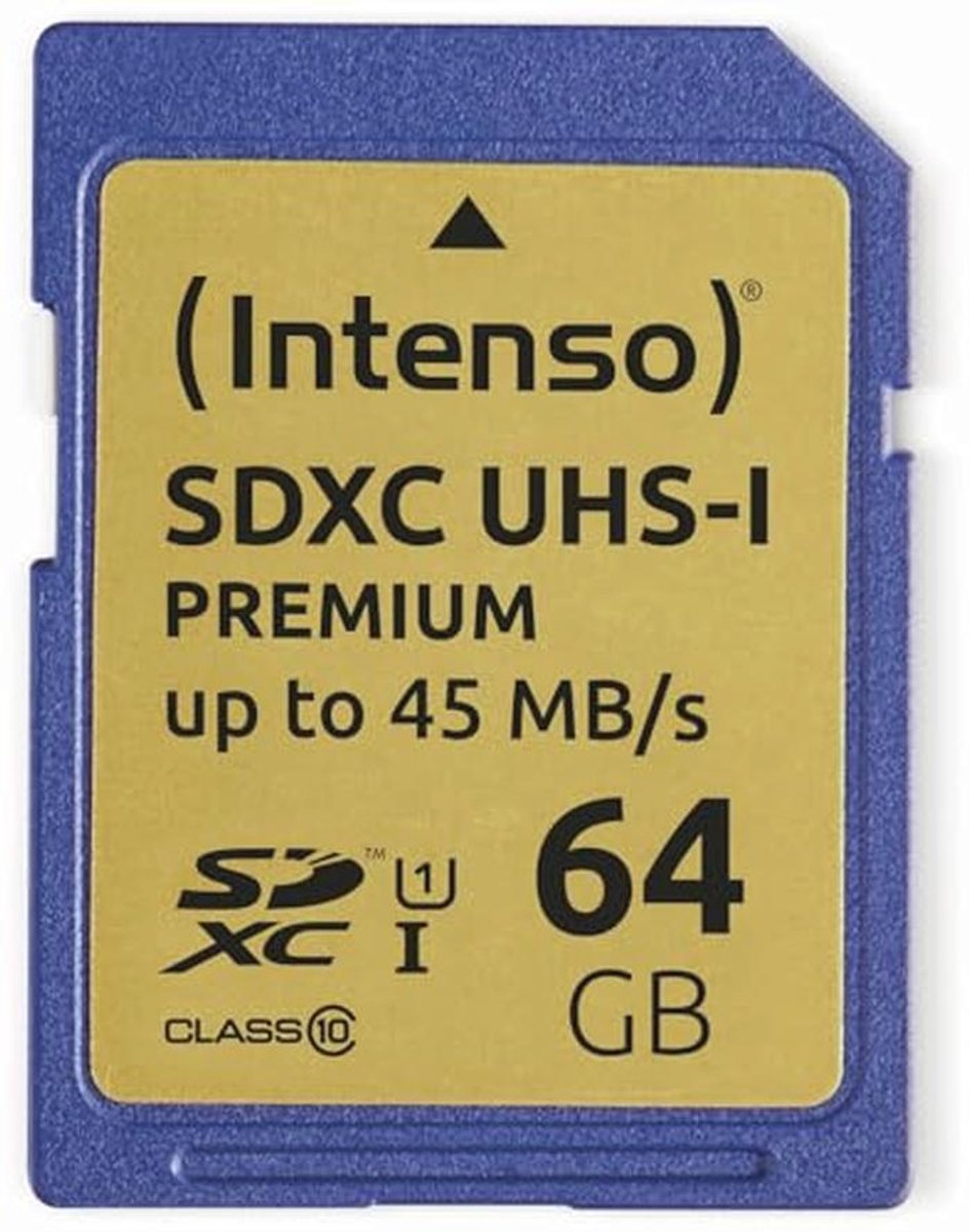 Geheugenkaart 64GB SDXC UHS-I Class 10 voor professionele opnames