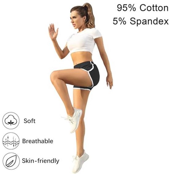 Katoenen Shorts voor Dames - Sportbroek en Yogabroek voor Zomeractiviteiten — afbeelding 4