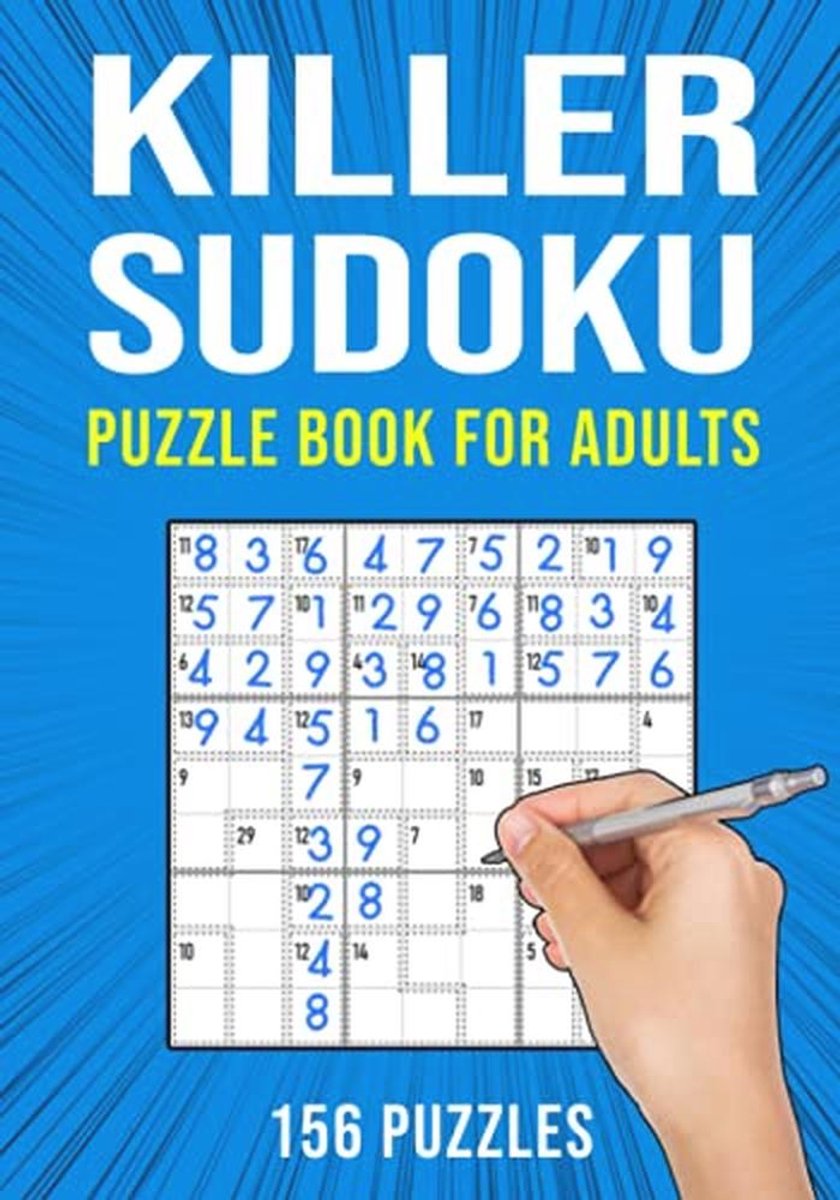 Killer Sudoku Puzzelboek voor Volwassenen - 156 Puzzels van Eenvoudig tot Moeilijk