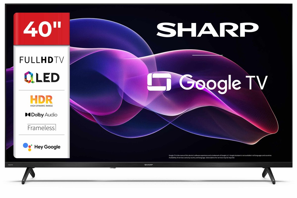 Sharp Aquos 40HF3265 - 40 inch - Full HD - QLED - Google TV - 2025 - Sharp - €249,00