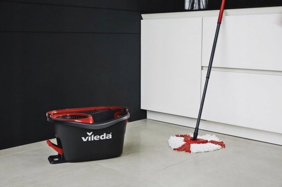 Ensemble lave-vaisselle rotatif 3 en 1 Vileda Turbo avec microfibre et centrifugeuse