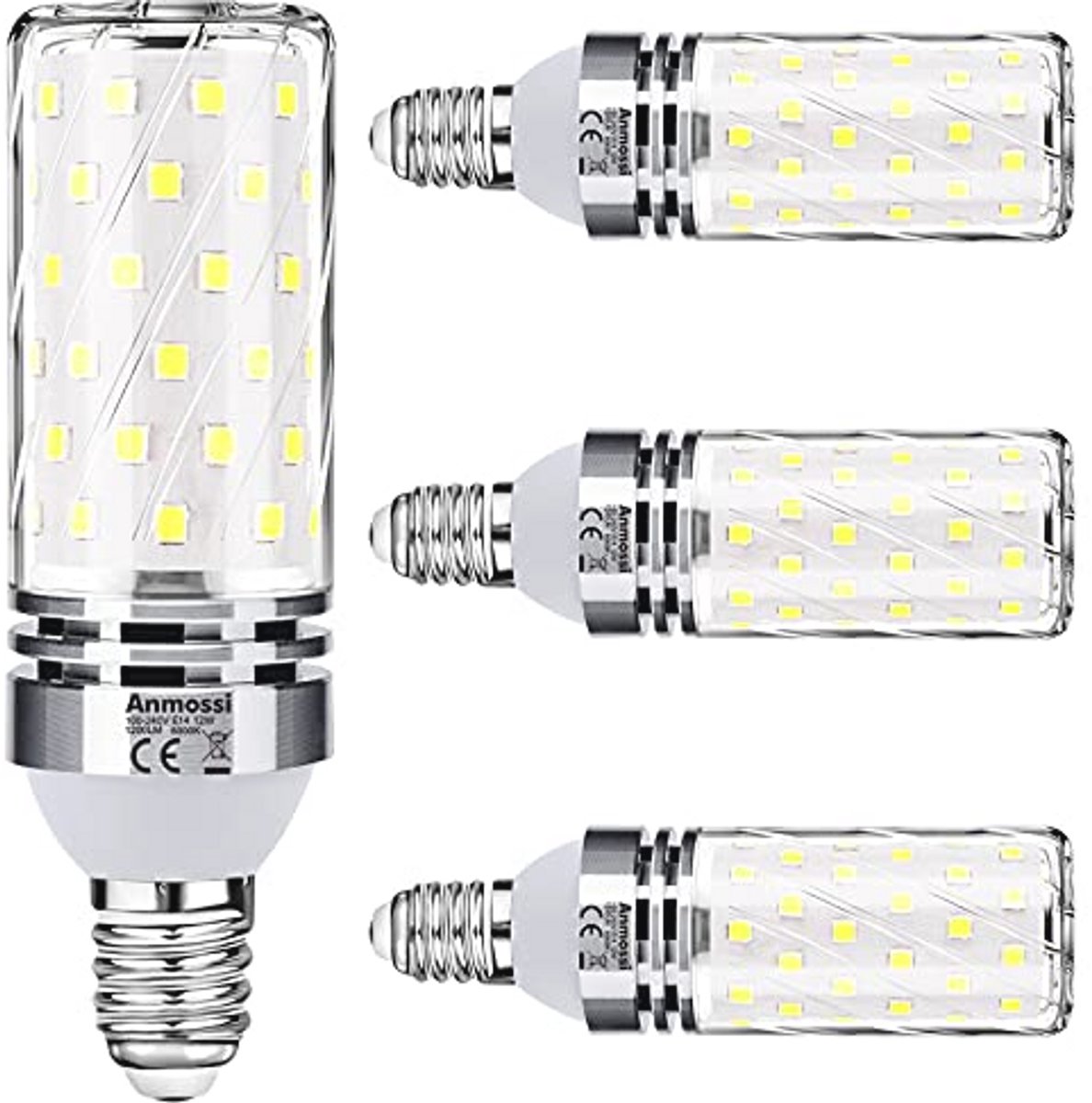 E14 LED Lamp 12W - Koelwit 6000K - Vervangt 100W Gloeilamp - Verpakking van 4