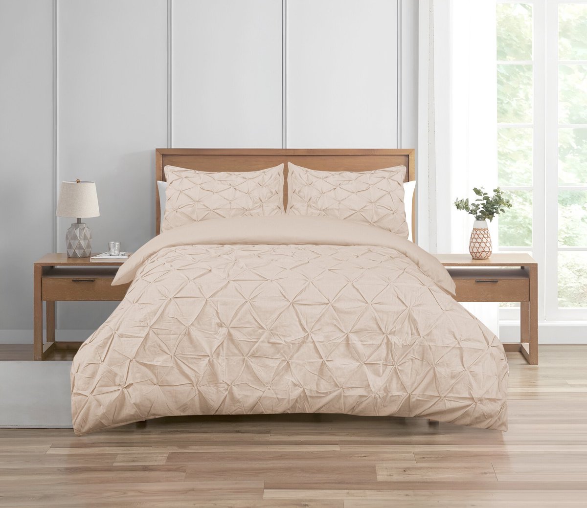 Beau Maison Dekbedovertrek Augustine Zand 140x200/220 cm + 1 kussensloop