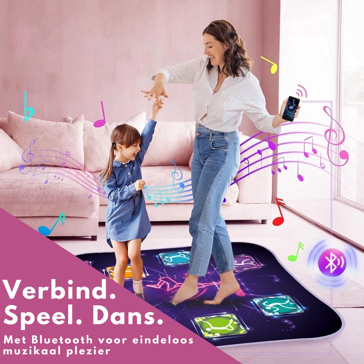 Pumpify Dansmat – Muziekmat – Speelmat – Educatief Bewegingsspel – Dansmat Voor Meisjes – 15 Verschillende Levels – Bluetooth – Antislip Onderkant – Speelgoedboek – Speelgoed – 3 Jaar – 4 Jaar – 5 Jaar – 6 Jaar – 7 Jaar – 8 Jaar – 9 Jaar – 10 Jaar — afbeelding 7