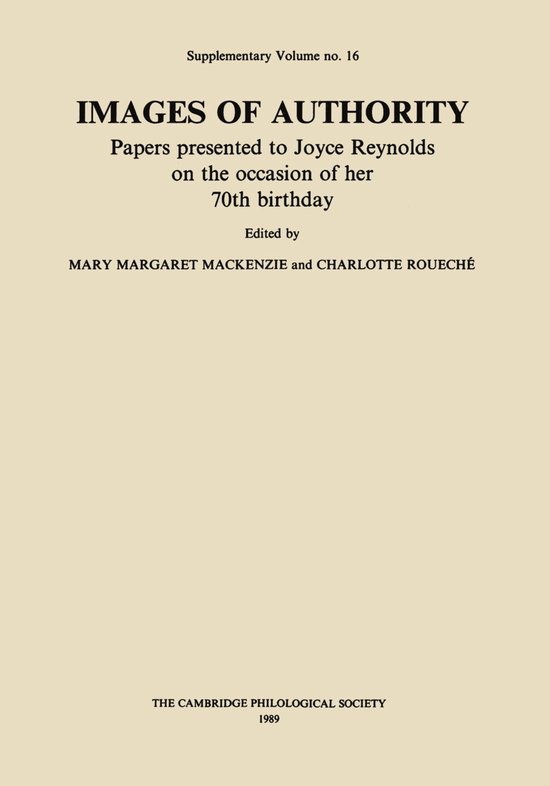 Proceedings of the Cambridge Philological Society Supplement ... - cover