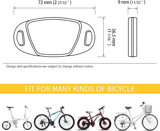 8 stuks - Spaakverlichting voor fiets en mountainbike - Spaakreflectoren - Fietsreflectoren - Waarschuwingslichten voor fietsen - Geel - Accessoires voor fietswielen - Geschikt voor de veiligheid bij nachtelijk fietsen van Merkloos — afbeelding 5