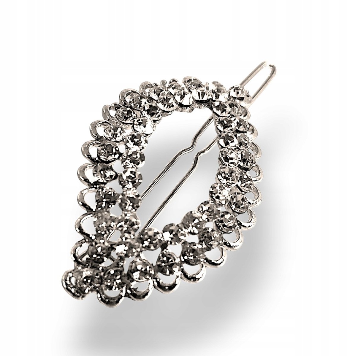 Metalen Haarclip met Zirkonia's, Draadsluiting
