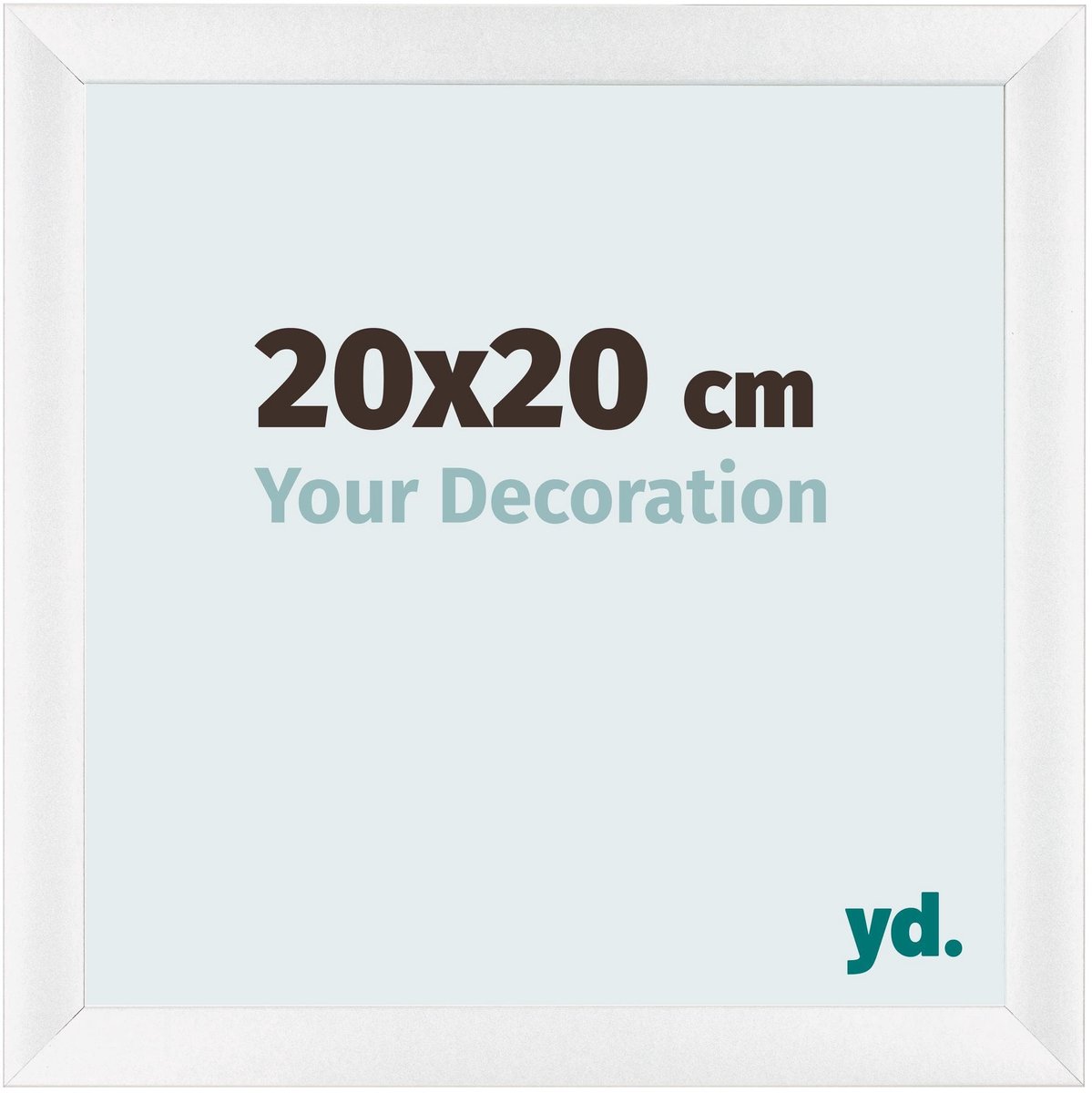 yd. Your Decoration - Fotolijst 20x20 cm - MDF - Wit Hoogglans - Pisa