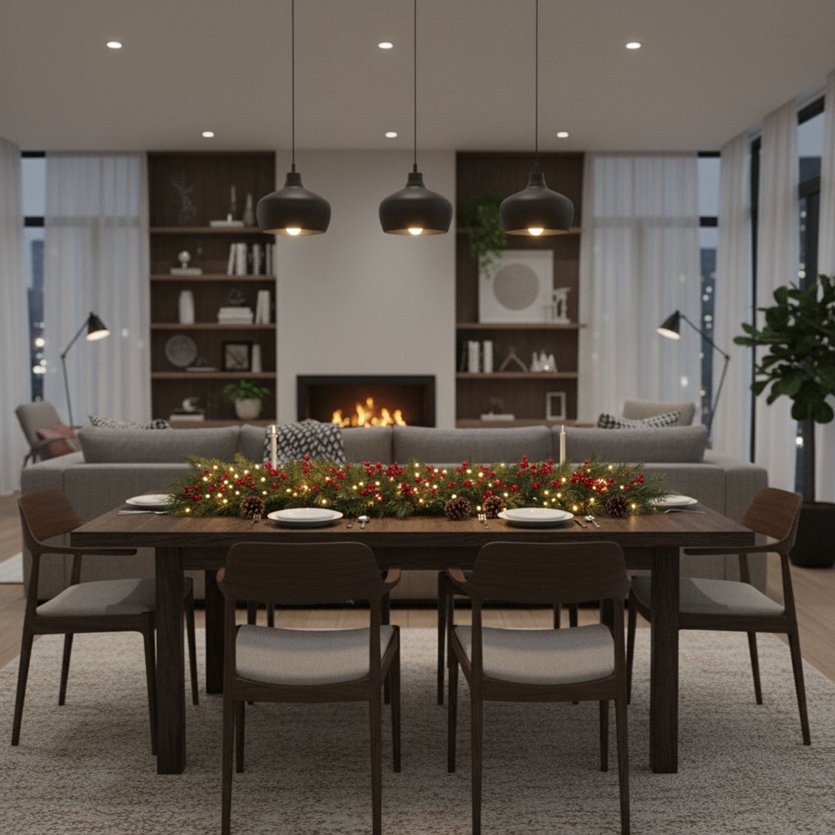 Springos Kerstslinger | Guirlande | Kerstdecoratie | 2 m | Donkergroen – foto 4