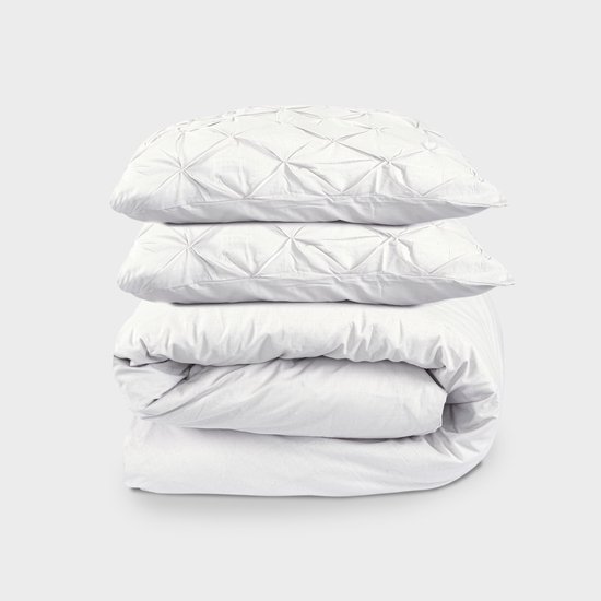 Beau Maison Dekbedovertrek Augustine Wit 140x200/220 cm + 1 kussensloop van Beau Maison — afbeelding 3
