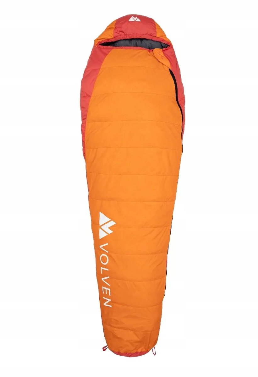 Volven Polaris Slaapzak - Lichtgewicht & Warm, 3-Seizoenen, Oranje