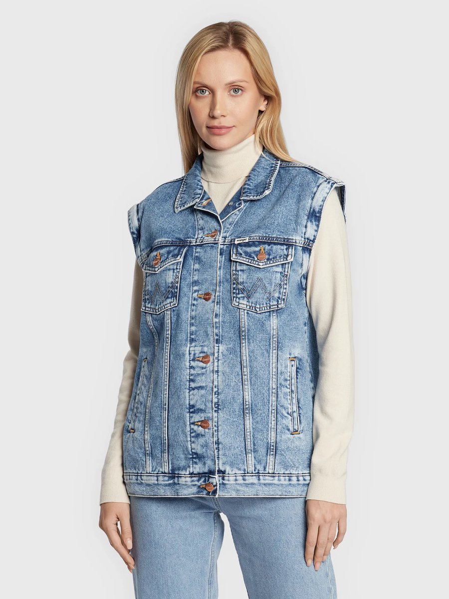 Wrangler Jacket CHER S Blauw