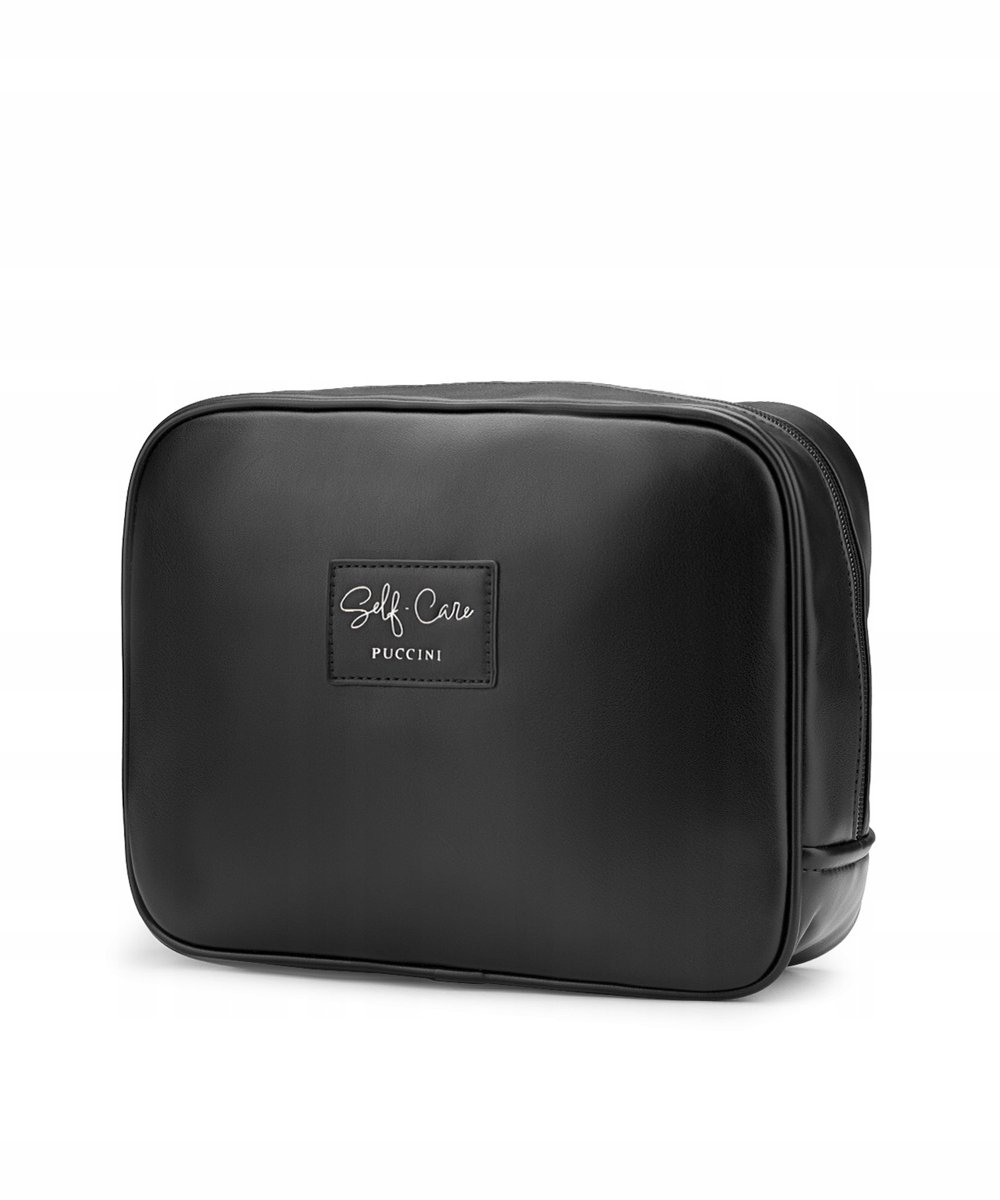 Puccini Grote Recosmetica Tas Zwart - PU Leder