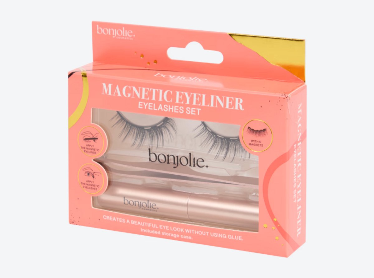 Magnetic Eyeliner & Eyelashes Set – Nepwimpers / False Lashes - Magnetische Wimpers – Inclusief Eyeliner & Opbergdoosje – Herbruikbaar – Zonder Lijm – Perfecte Look in Seconds – Ideaal Cadeau voor Sinterklaas & Kerst