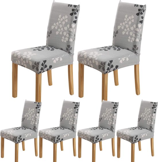 Eetkamerstoelhoezen Set van 2 Paars Verwijderbare Elastische Stoel Protector Slipcover Cover voor Eetkamer Bruiloft Banket Party Stoel Decor, Stretch Stoelhoezen