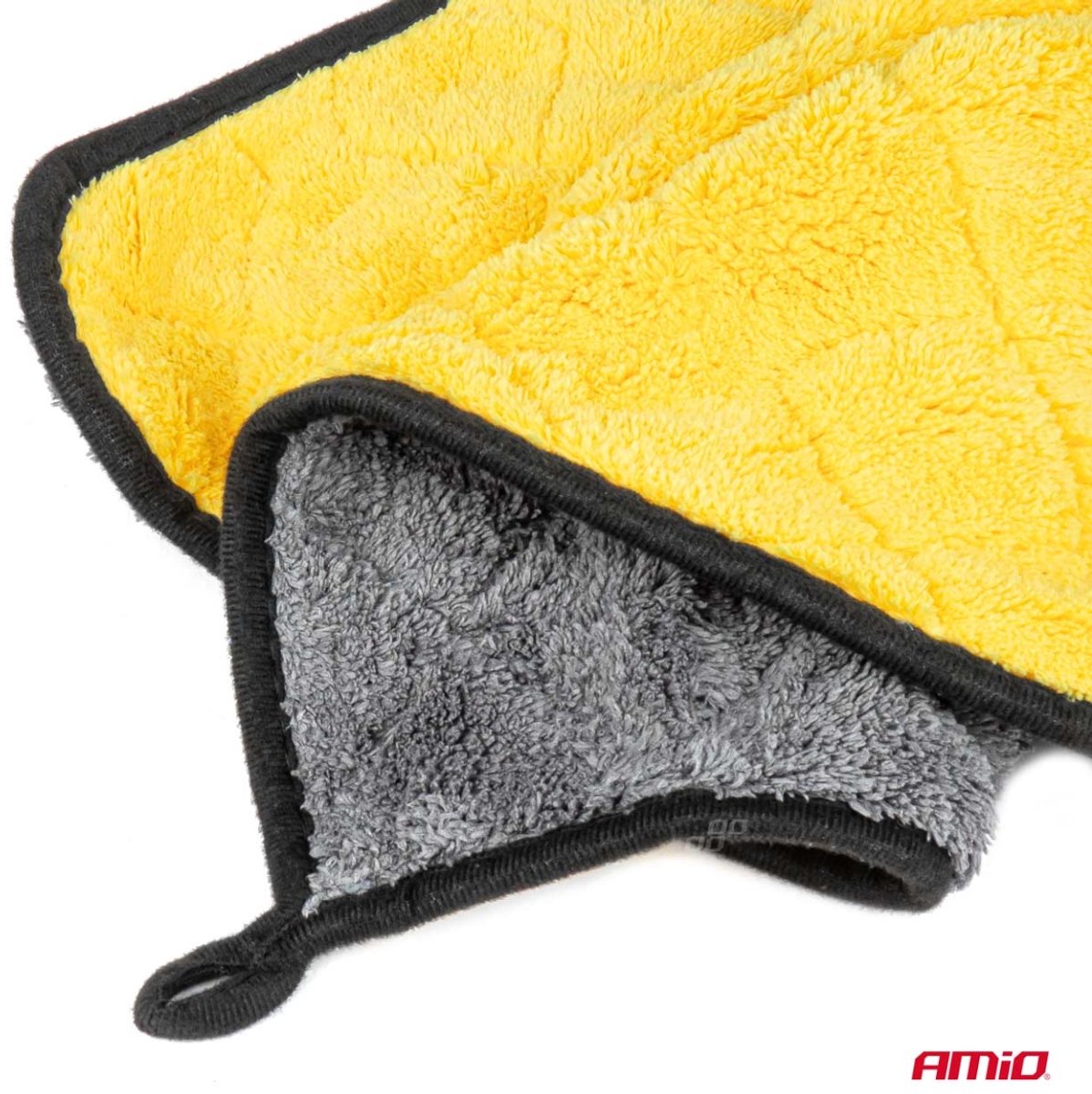 AMIO 03980 - Microvezel Droogdoek - Grijs - 40x30 cm - 800 GSM - Krasvrij