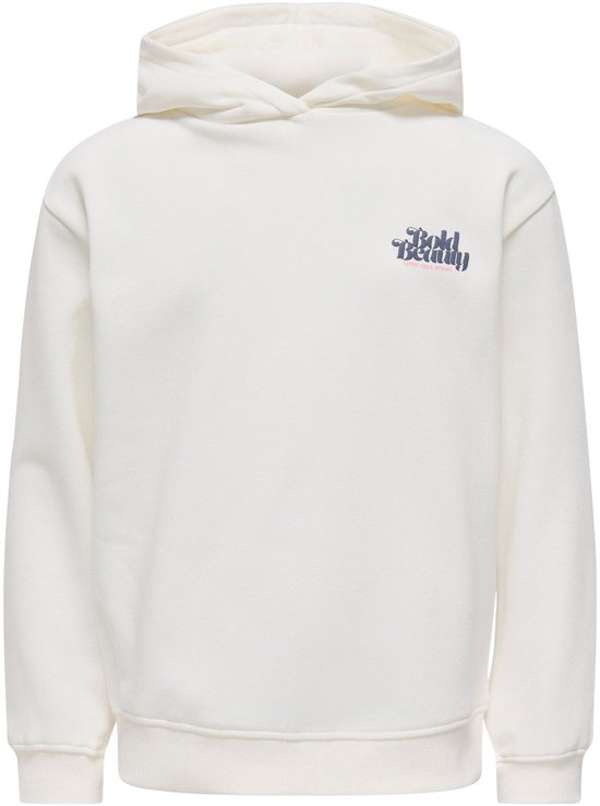 Pull à capuche imprimé Only Koghollylife à S longues Filles - Egret Beauty