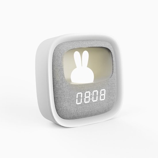 Forever Bunny Aurora Square LED Pure Light Kinderwekker / Nachtlampje van Forever — afbeelding 4