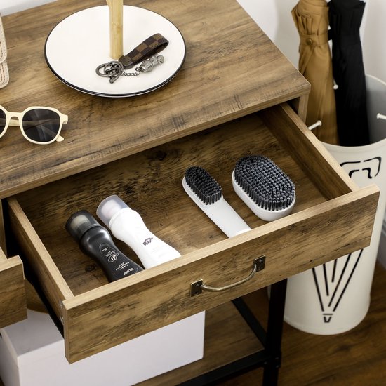 Moderne Keukenkast Met Deuren, 2 Lades En Verstelbare Plank 60 X 30 X 113 Cm Zwart