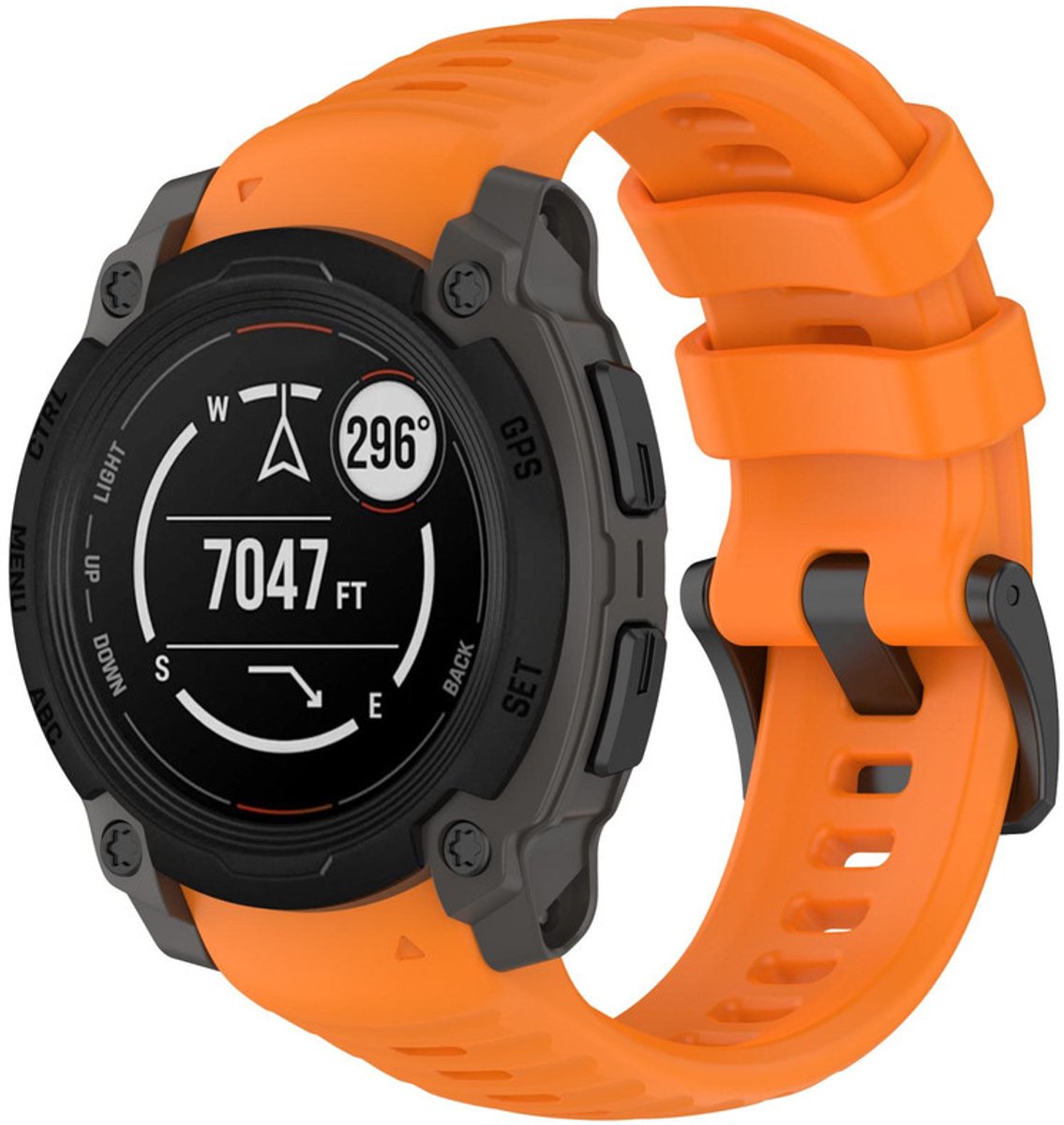 Siliconen bandje - geschikt voor Garmin Instinct E 40mm - oranje