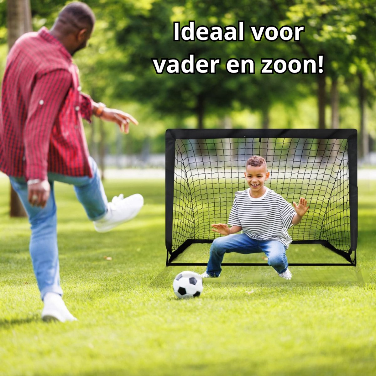 Luumuu® Voetbaldoeltjes Set van 2 - Voetbaldoel voor Kinderen - Goals - Goaltjes - Doelen - Voetbal Speelset - Trainingsmateriaal — afbeelding 5
