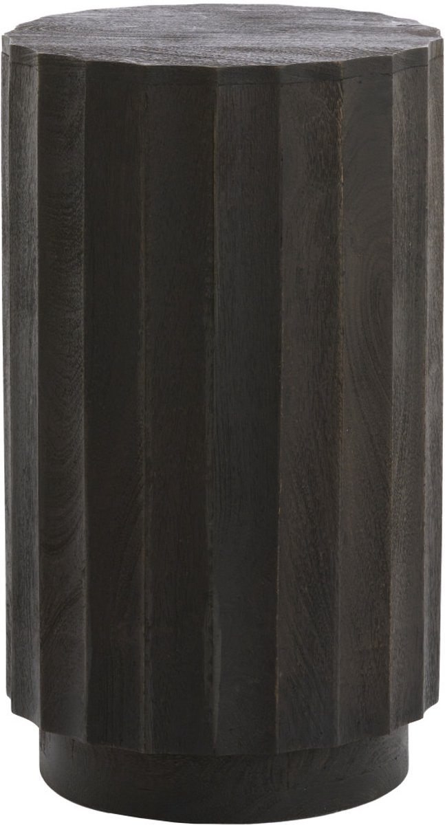 compacte zuil ELLENA in donkerroodbruin – Ø35x60 cm