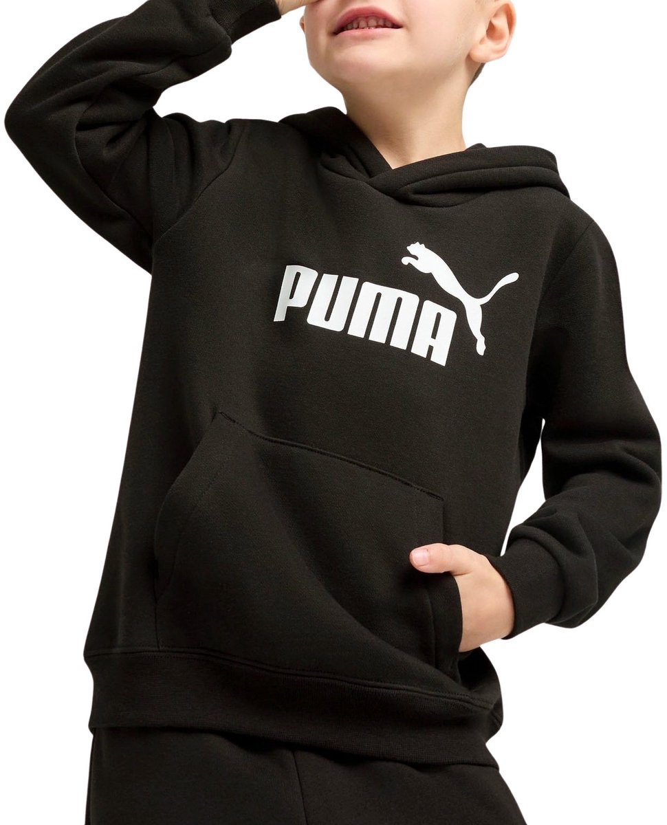 Puma ESS No. 1 Logo Fleece Hoodie Junior Zwart