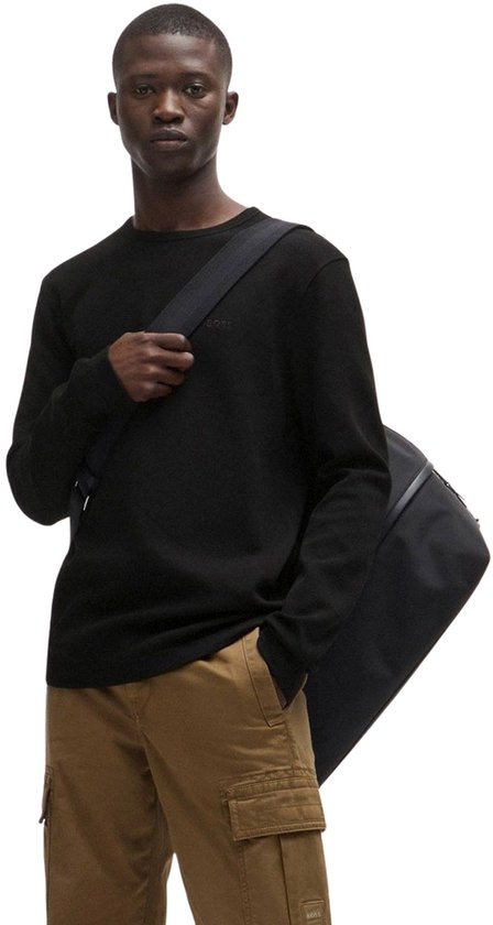 BOSS - Pull Tempesto Zwart - Homme - Taille M - Coupe Regular