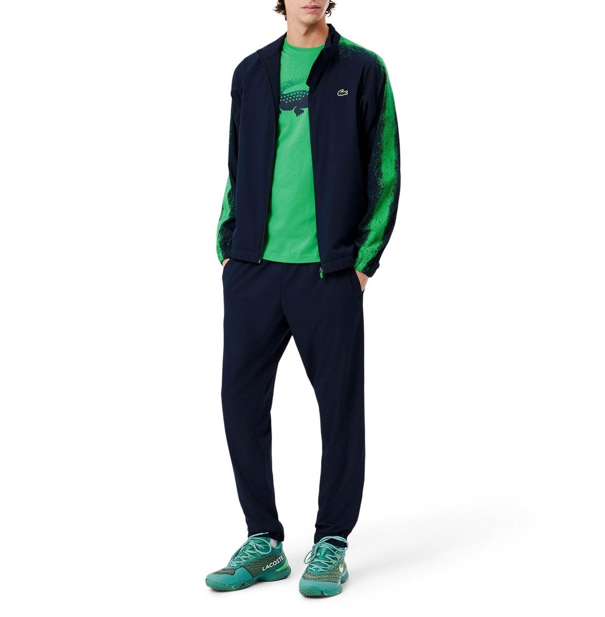 Lacoste Tennis x Daniil Medvedev Trainingspak Heren Marineblauw