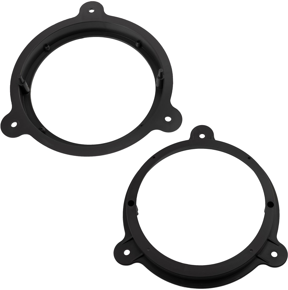 C11568 Set van 2 adapters/beugels voor autoluidsprekers Ø165 mm montagezijde voordeur compatibel met Dacia Dokker Lodgy Logan Sandero, Nissan Qashqai, Renault