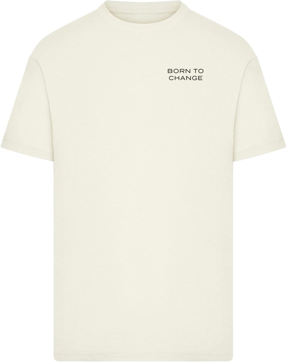 Mister Tee Born To Change Heren Tshirt XXL Creme