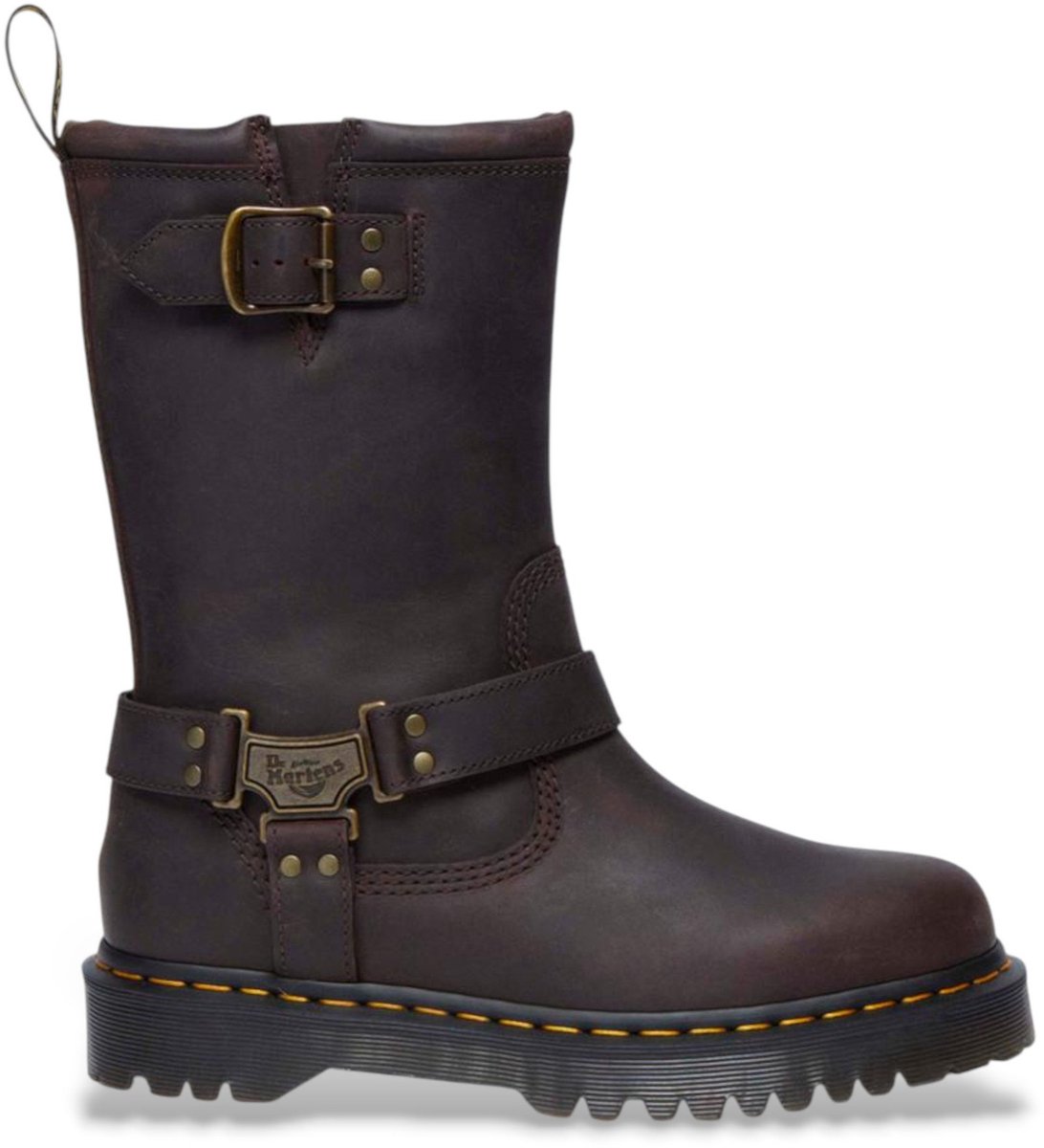 Dr Martens Anistone Hi leren laarzen donkerbruin