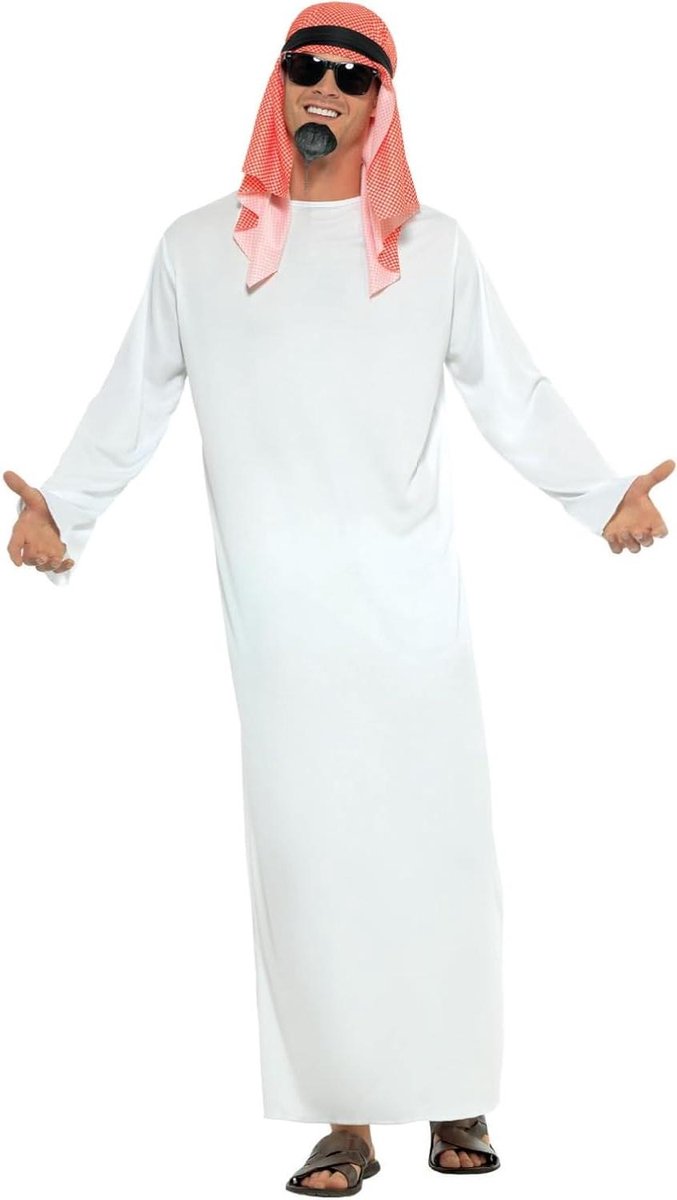 Provento - Arabische Sjeik Verkleedkostuum Volwassenen Carnaval - One Size - Maffia Thema Feestkleding