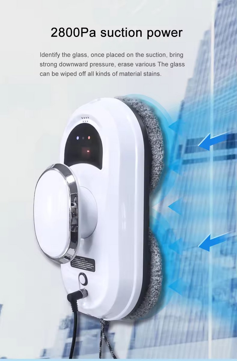 TRGW02 - Robot glazen wasser. Automatische raam/ ruiten reiniger robot.