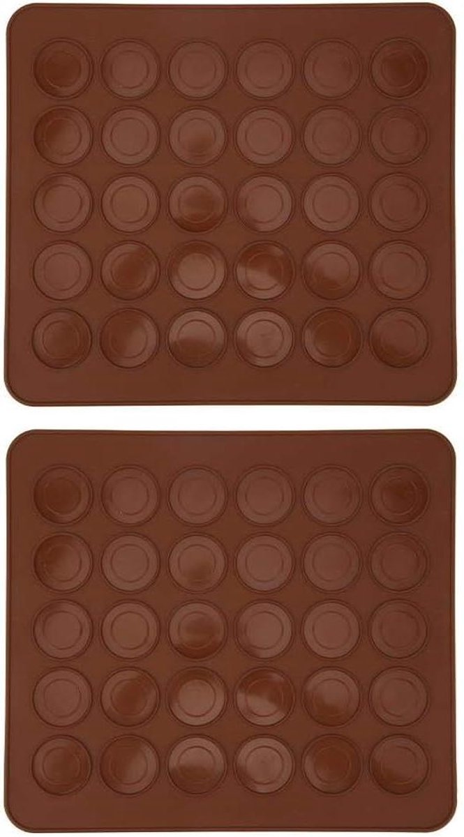 Siliconen Bakmat met 30 Gaten - Non-stick Macaron Pad voor DIY Cakevormen - Ovenbestendig