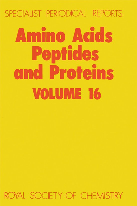 Specialist Periodical Reports - Amino Acids, Peptides and Pr ... - cover