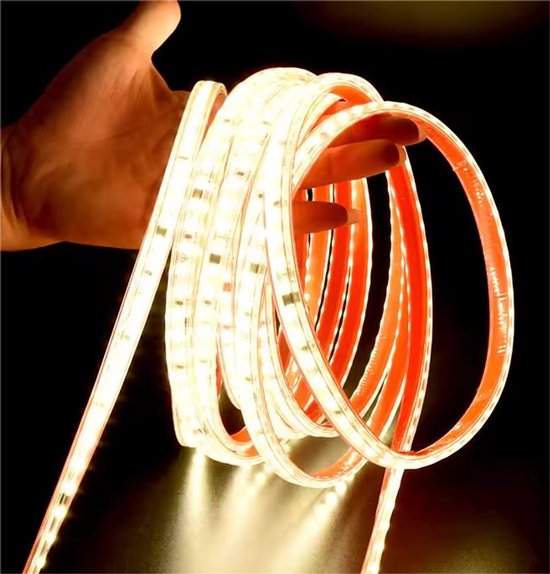 LED Strip - 5 Meter los - 2600K t/m 6000K - Warm wit / Puur wit - 12V - IP65 - Stofdicht - Waterafstotend - Type SMD 180 LED