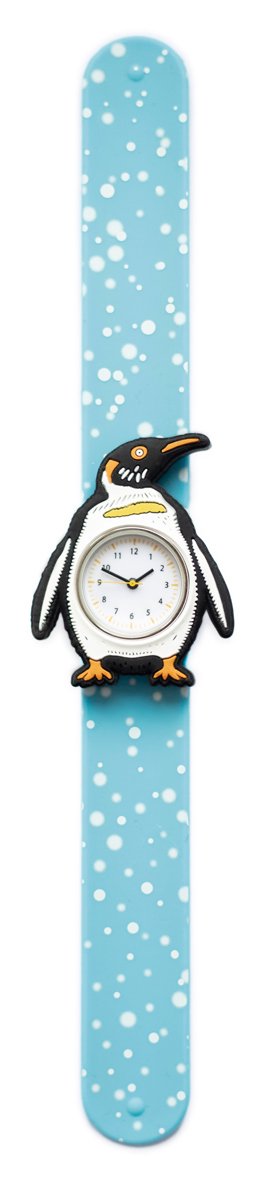 Mava: slap horloge PINGUÏN, gemaakt van huidvriendelijk siliconenmateriaal, 22cm