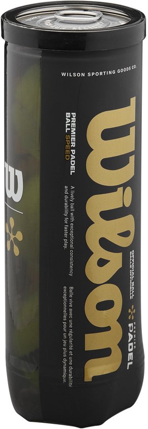 Wilson Premier Padel Speed - 3 padelballen in koker
