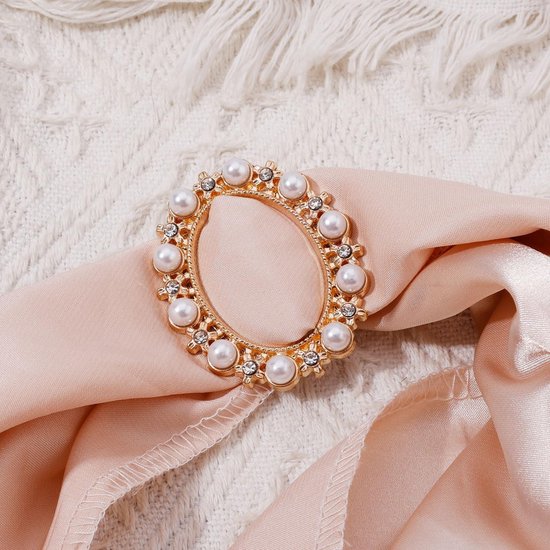 2 Stks Vrouwen Mode Drie Ringen Sjaal Ring Sjaal Gesp Zijde Sjaal Sluiting Clips Kleding Wrap Houder (Zilver Gouden