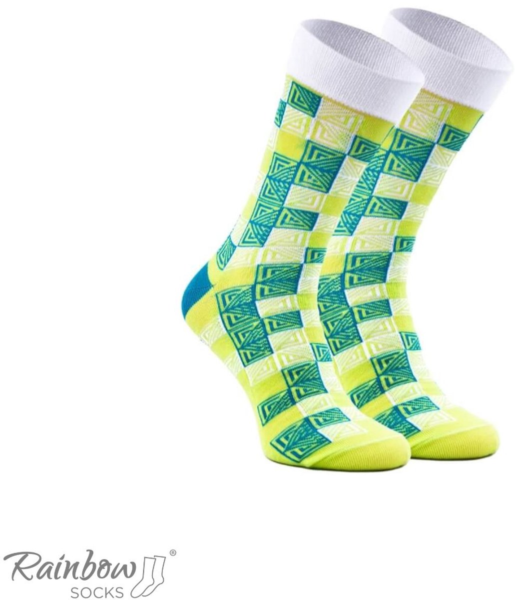 Rainbow Socks - Geometrische Wollen Sokken - 1 Paar - EU 41-46