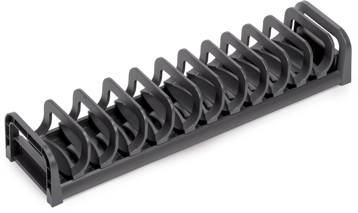 Emuca Orderbox Bordenrekken voor lade, 120x470mm, Aluminium en Plastic, Antracietgrijs