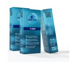 Unicare Zachte Daglenzen - 90 stuks - Sterkte -2.75 - Hioxifilcon A 58% water - Gevoelige Ogen