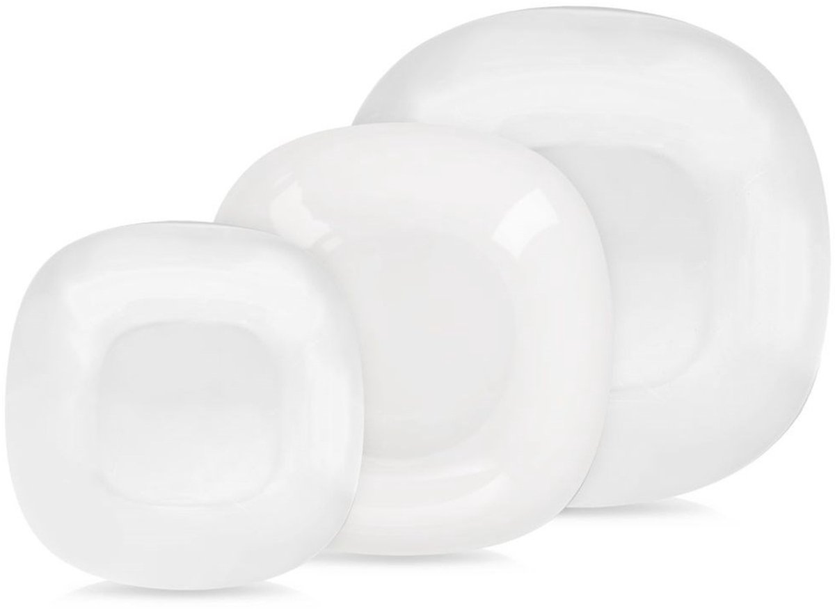 Orion Luna Serie - Serviesset van Glas - 18-delig - Voor 6 Personen - Geschikt voor Magnetron en Vaatwasser