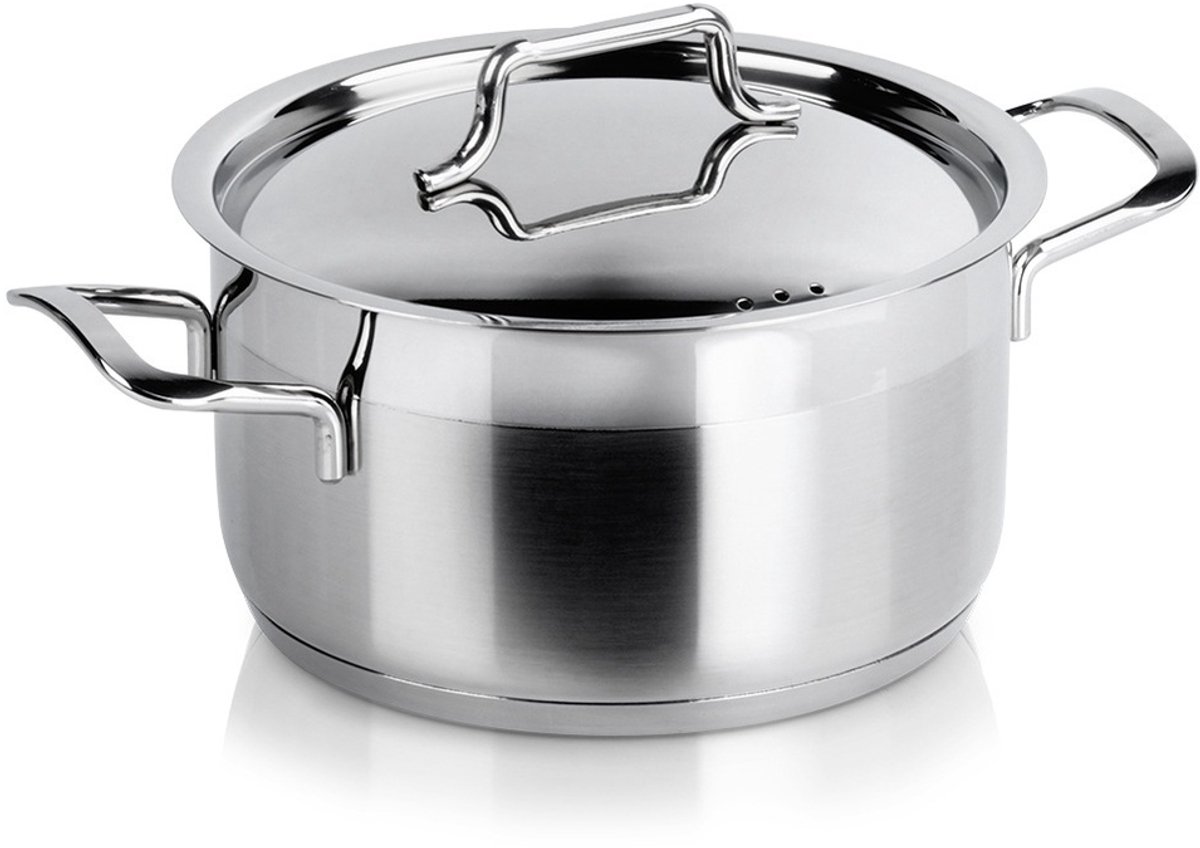 Orion Anett Serie - Roestvrijstalen Pan - 18 cm - 2,3 L - Inclusief Deksel
