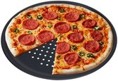 Excellent Houseware - Perforeerde Pizza Vorm - 32 cm - Antikleef - Hittebestendig
