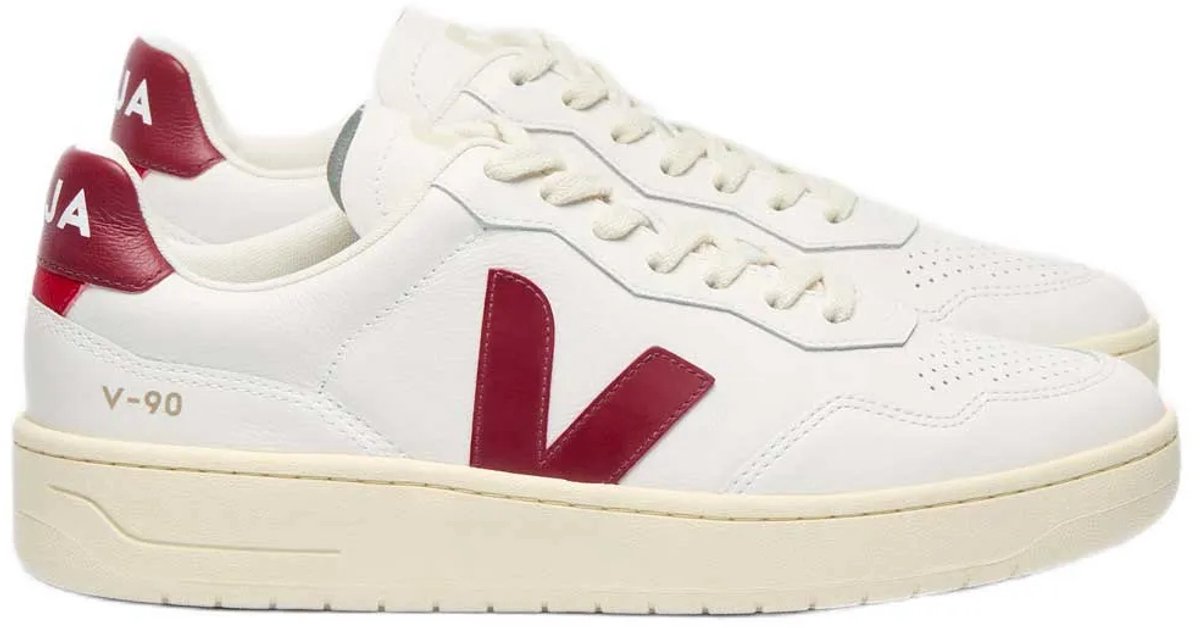 Veja V-90 Leather Schoenen Wit EU 39 Vrouw