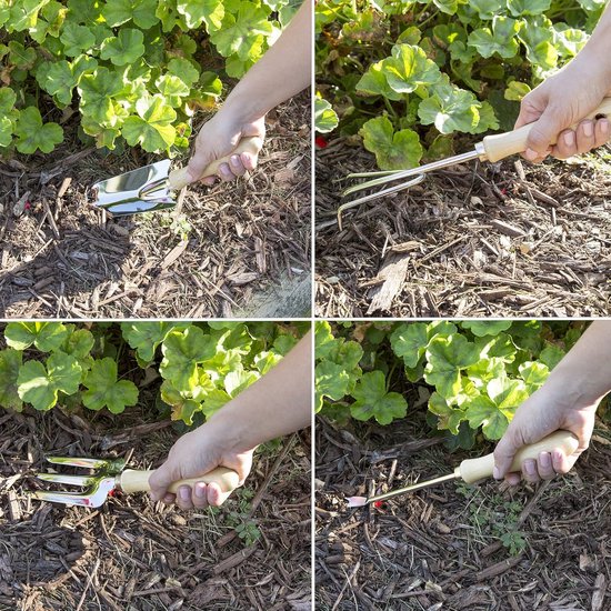 Opvouwbare Tuinkruk met Grote Griptas en 5 Tuinaccessoires van Merkloos	 — afbeelding 2